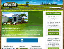 Tablet Screenshot of orlandoplantsandtrees.com